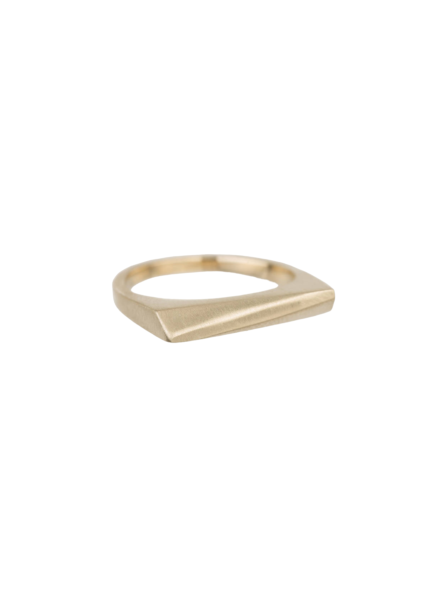 Thin angled bar ring